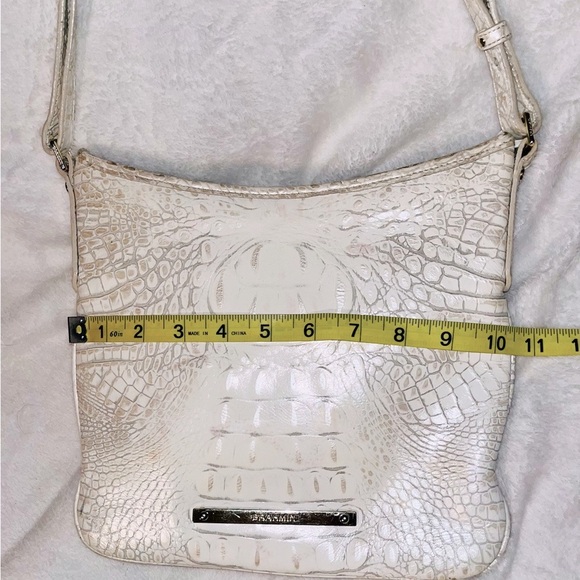 BRAHMIN Ivory Bone Crocodile Crossbody Bag - Picture 13 of 15